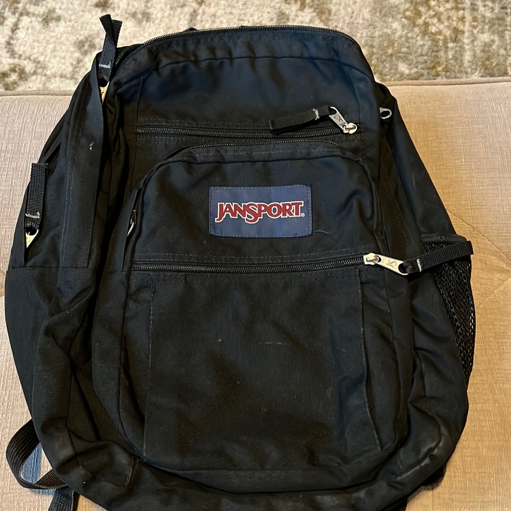 Jansport Black Book Bag.